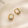 Two Tone 304 Stainless Steel Hoop Earrings WGB54D4-04-1