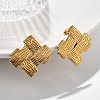 304 Stainless Steel Stud Earrings for Women LS-EJEW-K306-26G-3