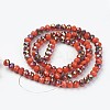 Electroplate Opaque Glass Beads Strands EGLA-A034-P8mm-R03-2