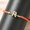 Adjustable Nylon Cord Bracelets LS-BJEW-C096-01G-18-3