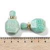 Natural Mixed Stone Perfume Bottle Pendants G-Q163-10G-4