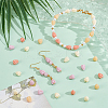 100Pcs 4 Colors Dyed Synthetic Coral Beads CORA-NB0001-04A-4