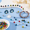 100Pcs 10 Colors Polymer Clay Pave Rhinestone Beads RB-OC0001-07-5