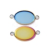 Ion Plating(IP) 304 Stainless Steel Cabochon Connector Settings STAS-H394-01M-2