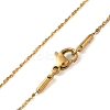 Ion Plating(IP) 304 Stainless Steel Serpentine Chain Necklaces NJEW-L173-025G-1