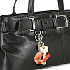 2Pcs 2 Colors PVC Shrimp Keychain KEYC-LP0001-67-3