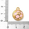 Ion Plating(IP) 304 Stainless Steel Pendants STAS-R008-10G-02-3
