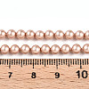 Baking Paint Pearlized Glass Pearl Bead Strands HY-N002-4mm-C02-5
