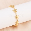 304 Stainless Steel Link Bracelets for Women BJEW-D359-10G-4