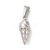 Non-Tarnish 304 Stainless Steel Pendants STAS-B053-33P-1