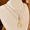 304 Stainless Steel Stackable Double Layer Necklaces NJEW-S435-03G-B-2