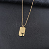 201 Stainless Steel Crystal Rhinestone Pendant Necklaces FS-WGBCC8A-04-1