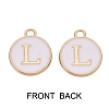 Golden Plated Alloy Charms ENAM-SZ0001-25A-L-2