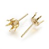 304 Stainless Steel Stud Earring Findings STAS-P221-20G-G-2