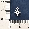 925 Sterling Silver Clear Cubic Zirconia 8-Pointed Star Charms STER-U009-06S-4