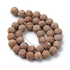 Natural Wood Lace Stone Wooden Jasper Round Bead Strands X-G-T055-8mm-06-2