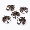 Natural Tiger Eye Pendants G-E419-07R-2