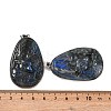Natural Labradorite Carved Deer Big Pendants G-B085-10P-3