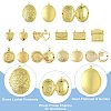 5Pcs 5 Styles Brass Locket Pendants KK-FS0001-90-3