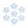 Baking Paint Transparent Glass Beads DGLA-N014-08A-08-1