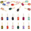 11Pcs 11 Colors Brass Micro Pave Cubic Zirconia Pendants KK-TA0001-97-1