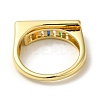 Rack Plating Real 18K Gold Plated Brass Micro Pave Clear Cubic Zirconia Finger Rings RJEW-M162-05G-01-3