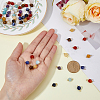 60Pcs Chakra Theme Natural Mixed Stone Charms FIND-HY0001-26-3