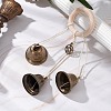 Iron Witch Bells for Door Knob Protection HJEW-JM02252-2
