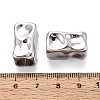Textured Alloy Large Hole Beads PALLOY-T091-44P-3