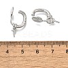Brass with Cubic Zirconia Ear Cuff Findings KK-Q048-22P-3