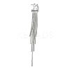 Brass Snake Chain Tassel Big Pendants KK-B079-01P-1