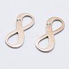Eco-Friendly 316 Surgical Stainless Steel Pave Cubic Zirconia Links connectors RB-I078-63RG-A-NR-1