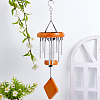 DIY Wood & Aluminium Round Tube Wind Chime Making Kits DIY-PH0023-72A-4