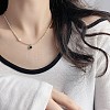 925 Sterling Silver Pave Cubic Zirconia Square Charms with Jump Rings and 925 Stamp STER-D288-05S-01-4
