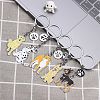 WEWAYSMILE Dog Keychain Car Keychain Pet Pendant Key-Ring Lovely Dog Key-ring Portable Metal Keychain Gift for Pet Lover Birthday Puppy Theme Party Supplies (Cocker Dog) JX800A-5