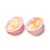 Mocha Fluorescent Style Glass Rhinestone Cabochons GGLA-M005-01B-223MK-3