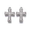Tarnish Resistant 304 Stainless Steel Pendants STAS-F207-04P-1