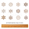 50Pcs Laser Cut Unfinished Wood Pendants WOOD-CJ0001-37-2