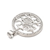 Rack Plating Brass Micro Pave Cubic Zirconia Pendants KK-D359-36P-2