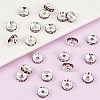 Brass Grade A Rhinestone Spacer Beads RB-A014-Z8mm-10S-2