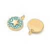 304 Stainless Steel Enamel Pendants STAS-Q119-11G-02-2