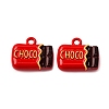 Baking Paint Alloy Pendants FIND-G097-05E-1