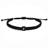 Cube with Letter Pattern Resin Beads Braided Bead Bracelets FS-WGC1D79-16-1