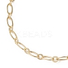 Brass Cable & Figaro Chain Slider Bracelets for Women BJEW-JB13156-3