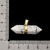 Natural & Synthetic Mixed Gemstone Double Terminal Pointed Pendants G-NH0001-15G-4