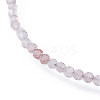 Natural Strawberry Quartz Bead Bracelets BJEW-JB04555-05-2