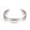 304 Stainless Steel Cuff Bangles STAS-I110-10-8mm-2
