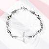 201 Stainless Steel Link Chain Bracelets BJEW-A032-01P-01-1