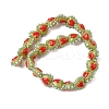 Baking Paint Glass Bumpy Beads Heart LAMP-V001-09C-2