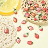 25Pcs 5 Styles Printed Alloy Pendants PALLOY-CJ0002-58-5